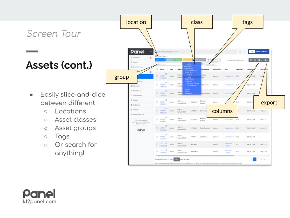 Assets Grid