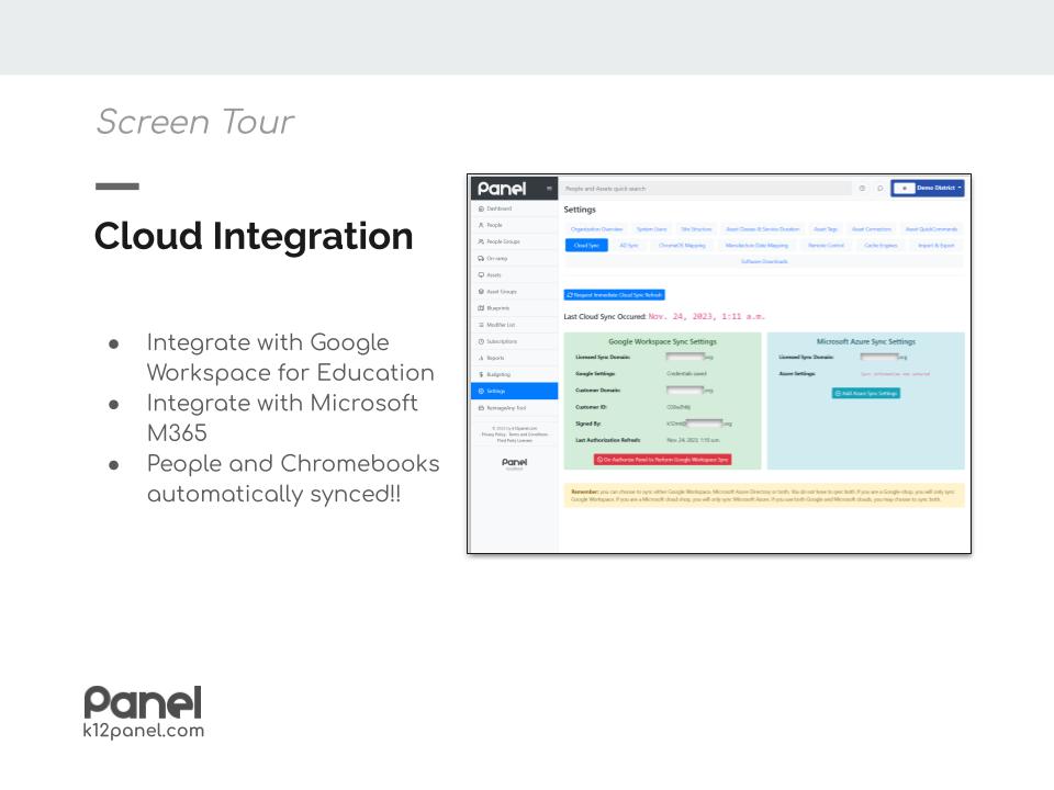 Cloud integration